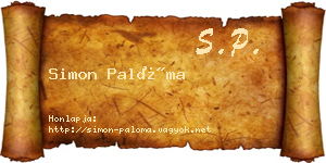Simon Palóma névjegykártya